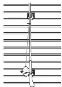 Gladiator GAWC042PZY - Fishing Pole Hook (Vertical) - 1