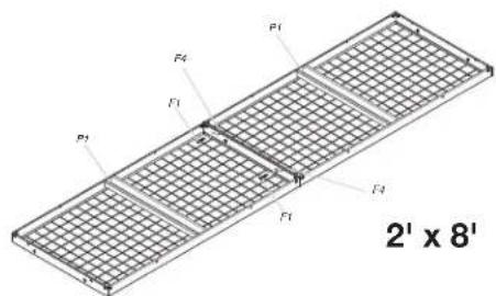 Gladiator GALS44M2KG - Attach the ceiling brackets - 3