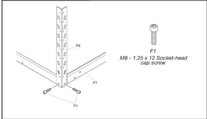 Gladiator GALS44M2KG - Attach the ceiling brackets - 4