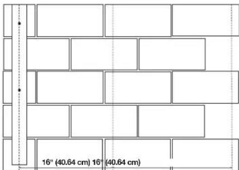 Gladiator GAWA4PBSJG - Measure Location of Remaining Studs - 1