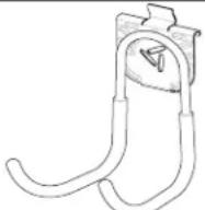 Gladiator GAWA4PBSJG - INSTALLATION INSTRUCTION OF HOOKS, BINS AND BASKETS - 1