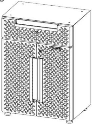 Gladiator GANA24HWMX - Installation du plan de travail pour armoire du bas à 2 portes de 24 po - 2