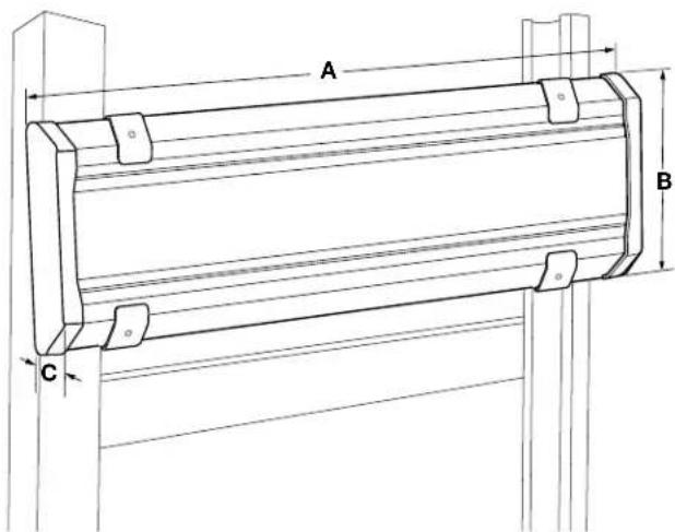 Gladiator GAGP24WRHY - HEAVY DUTY RACK GEARTRACK® PACK DIMENSIONS - 1