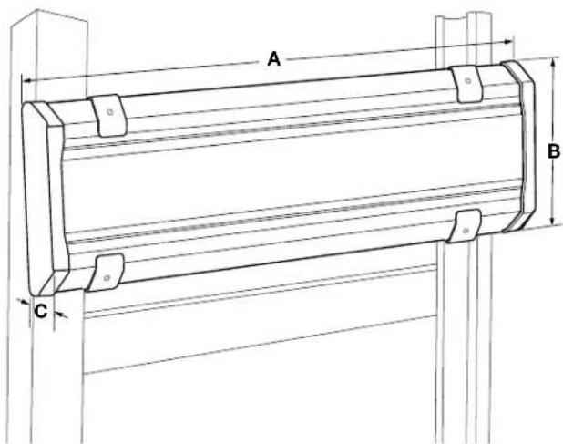 Gladiator GAGP24WRHY - DIMENSIONS DE L'ENSEMBLE DE PROFILÉS GEARTRACK® POUR CHARGES LOURDES - 1