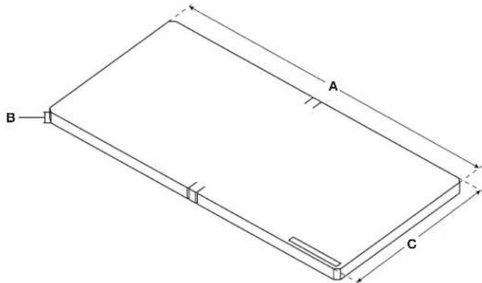 Gladiator GAGP24WRHY - DIMENSIONS DU MATÉRIEL DE RECOUVREMENT DES ÉTAGÈRES - 1