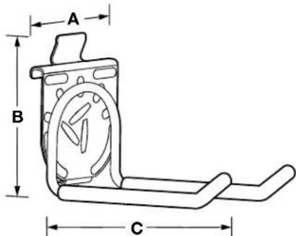 Gladiator GAGP24WRHY - DIMENSIONS DE L'ENSEMBLE DE PROFILÉS GEARTRACK® POUR CHARGES LOURDES - 2