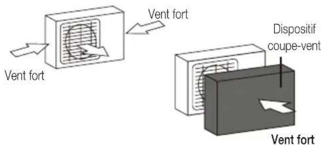 BEKO BEHPG 096 - Si l'unité est exposée à un vent fort : - 1