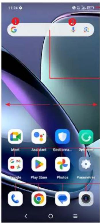 11:24 G Meet Assistant Gestiónna Optimiser Google Play Store Photos Paramètres