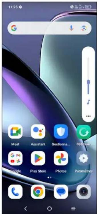 11:25 Meet Assistant Gestionna... Optimiser Google Play Store Photos Paramètres