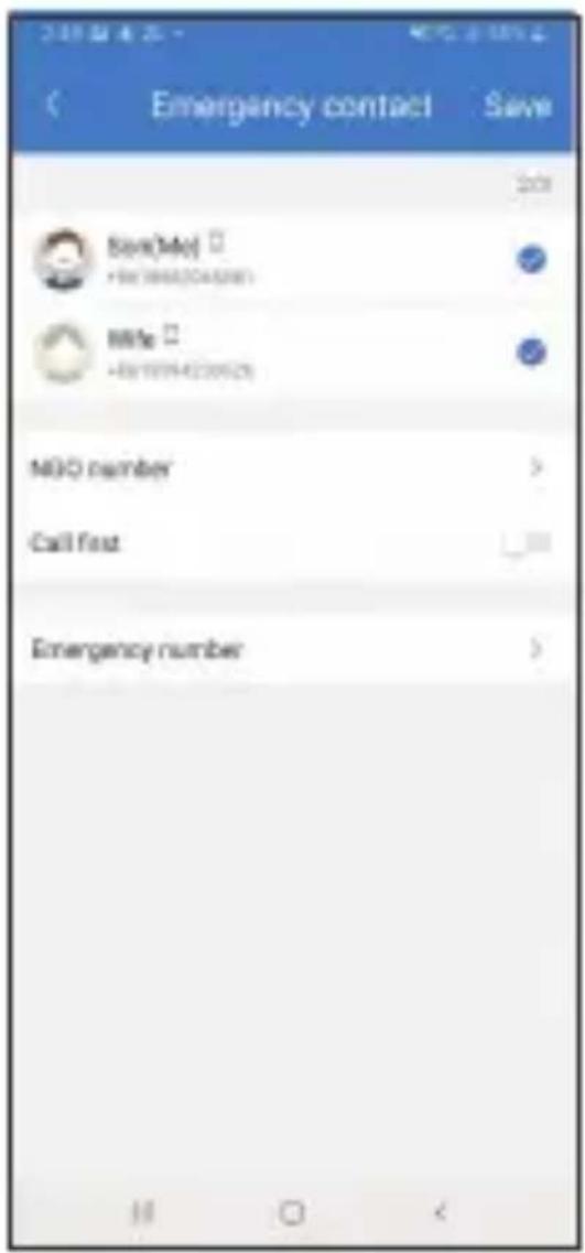 TCL MOVETIME MT43A - Impostare i contatti di emergenza - 3