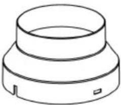 BEKO BHCA66741BBB - Flue connection adapter - 1