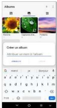 TCL 20 5G - Gestion d'un album - 1