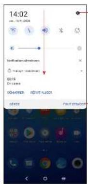 TCL 20 5G - Volet des notifications - 1