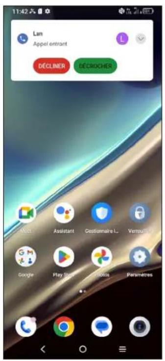 Lan Appel entrant DéCLINER DéCHIOCHER Wise Assistant Cestionnaire i... Vertrout Google Play Start Photos Paramètres