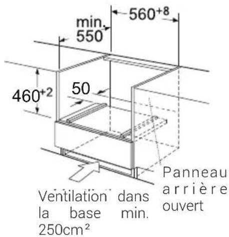 BEKO BMCI 44313 X - Dimensions d'installation - 2