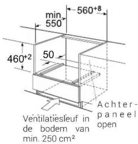 BEKO BMCI 44313 X - Installatieafmetingen - 2