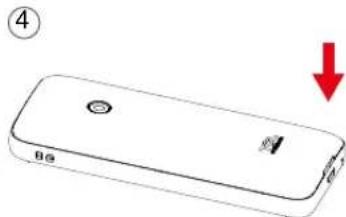 TCL onetouch 4041 - Retrait du capot arrête et installation de la batterie - 4