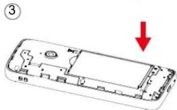 TCL onetouch 4041 - Retrait du capot arrête et installation de la batterie - 3