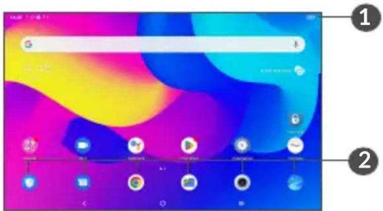 TCL TAB 10V - Écran d'accueil - 1