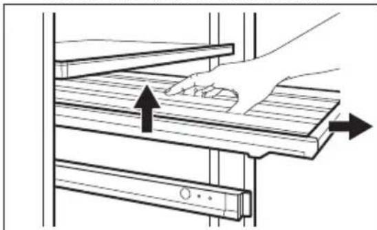 ELECTROLUX EWUD140B8B - Ablagen entfernen - 1