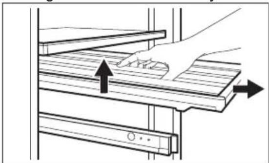 ELECTROLUX EWUD140B8B - Ta bort hyllor - 1