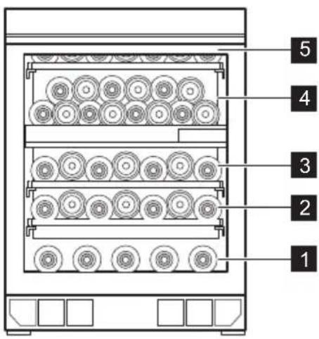 ELECTROLUX EWUD140B8B - Anbefalte lagringstemperaturer: - 4