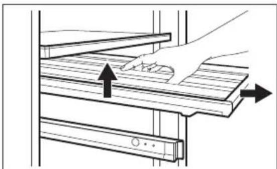 ELECTROLUX EWUD140B8B - Vybratie polic - 1