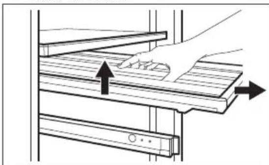 ELECTROLUX EWUD140B8B - Extracción de los estantes - 1