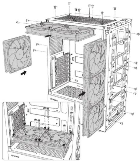ANTEC AX26 RGB Elite - FAN INSTALLATION - 1