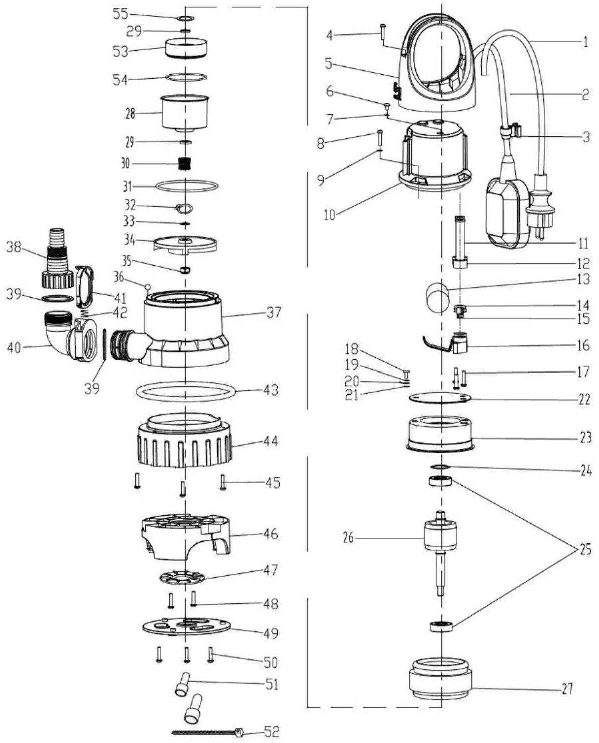 TROTEC TCW 900 - Nomenclature et liste des pièces de rechange - 1