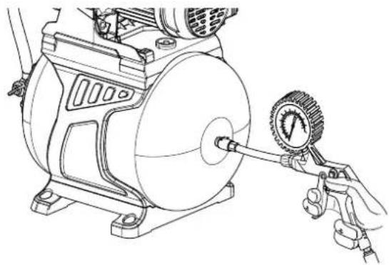 TROTEC TDW 4800 ESF - Contrôle de la pression du réservoir - 2