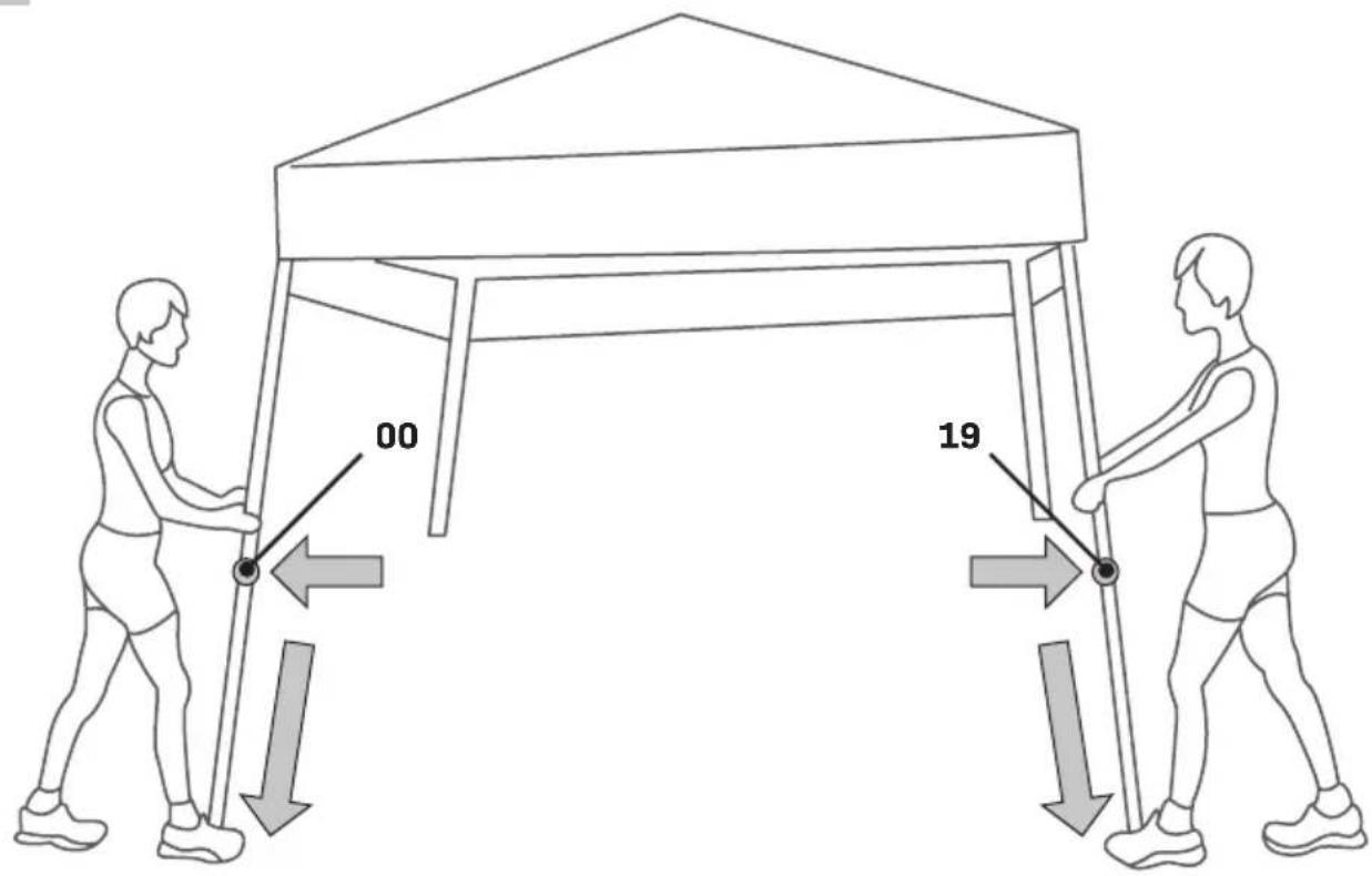 Vonroc PT801AA - PARTY TENT 300X300CM - 9