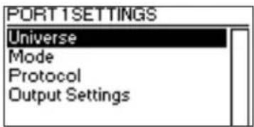 Cameo XNODE 4 - PORT SETTINGS - 1