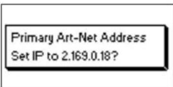 Cameo XNODE 4 - AUF PRIMÄRE ART-NET-IP-ADRESSE EINSTELLEN - 1