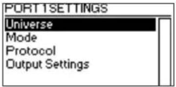 Cameo XNODE 4 - PORT SETTINGS (RÉGLAGES DE PORT) - 1