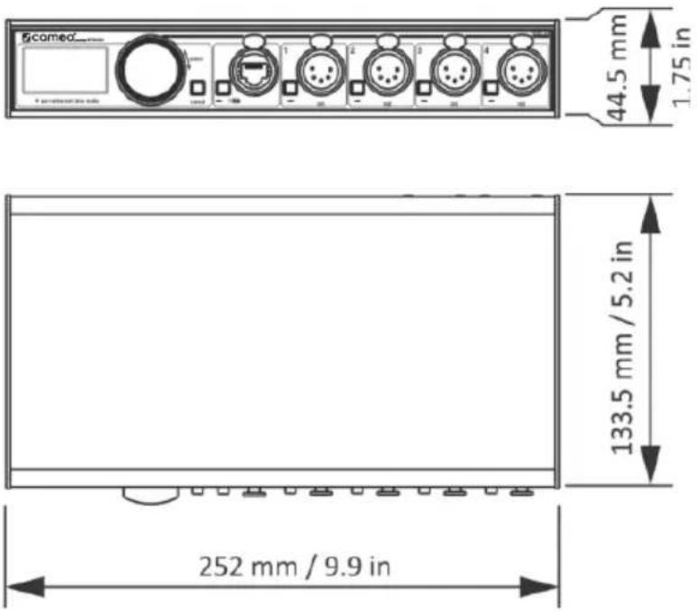 Cameo XNODE 4 - TECHNICAL DATA - 1