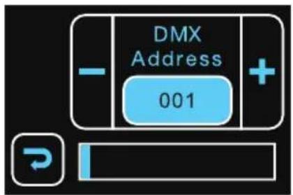 Cameo Instant Air 3000 - USTAWIANIE ADRESU STARTOWEGO DMX - 2