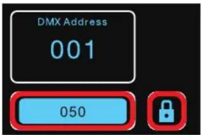 Cameo Instant Air 3000 - IMPOSTAZIONE DELL'INDIRIZZO DI AVVIO DMX - 1