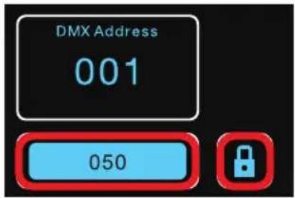 Cameo Instant Air 3000 - AJUSTE DE LA DIRECCIÓN INICIAL DMX - 4