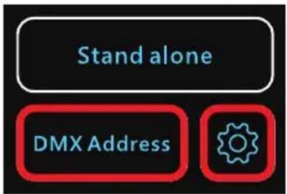 Cameo Instant Air 3000 - USTAWIANIE ADRESU STARTOWEGO DMX - 3