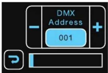 DMX Address 001