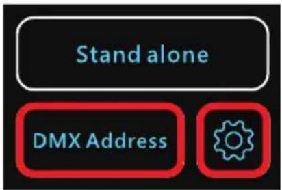 Cameo Instant Air 3000 - IMPOSTAZIONE DELL'INDIRIZZO DI AVVIO DMX - 3