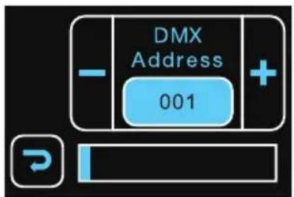 Cameo Instant Air 3000 - DMX-STARTADRESSE EINSTELLEN - 5