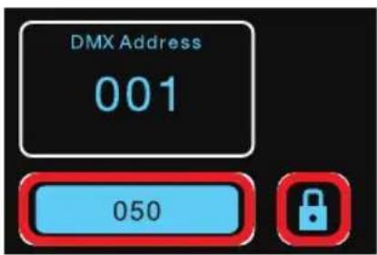 Cameo Instant Air 3000 - AJUSTE DE LA DIRECCIÓN INICIAL DMX - 1