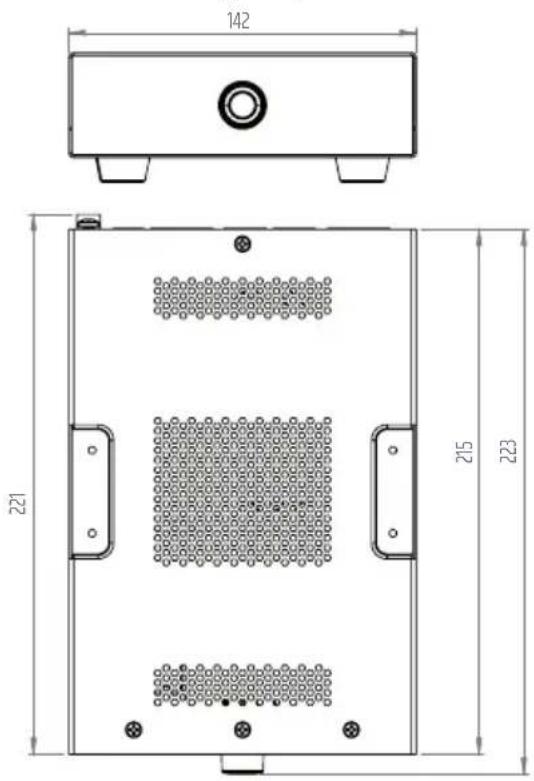 LD Systems DIO 22 - DIMENSIONS (mm) - 1