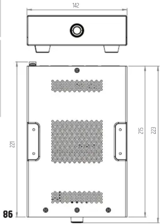 LD Systems DIO 44 - DIMENSIONES (mm) - 1