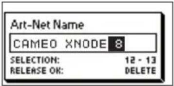 Cameo XNODE 8 - DELETING TEXT - 3
