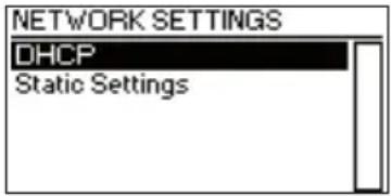 Cameo XNODE 8 - NETWORK SETTINGS (RÉGLAGES RÉSEAU) - 1