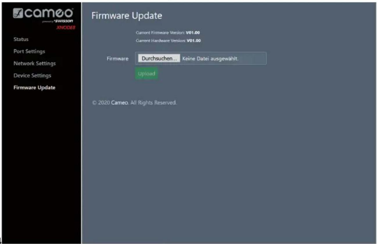 Cameo XNODE 8 - FIRMWARE UPDATE - 1
