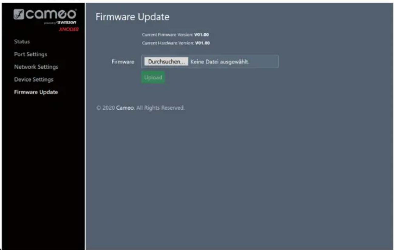 Cameo XNODE 8 - PAGINA DEGLI AGGIORNAMENTI DEL FIRMWARE - 1